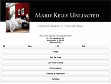 Tablet Screenshot of mariekellyunlimited.com